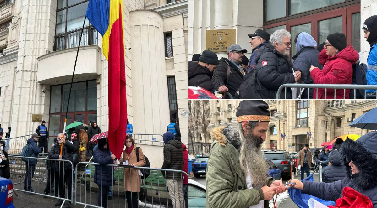 Colaj cu Susținătorii lui Călin Georgescu l-au așteptat degeaba pe Marius Tucă și Florin Călinescu la Înalta Curte de Casație și Justiție