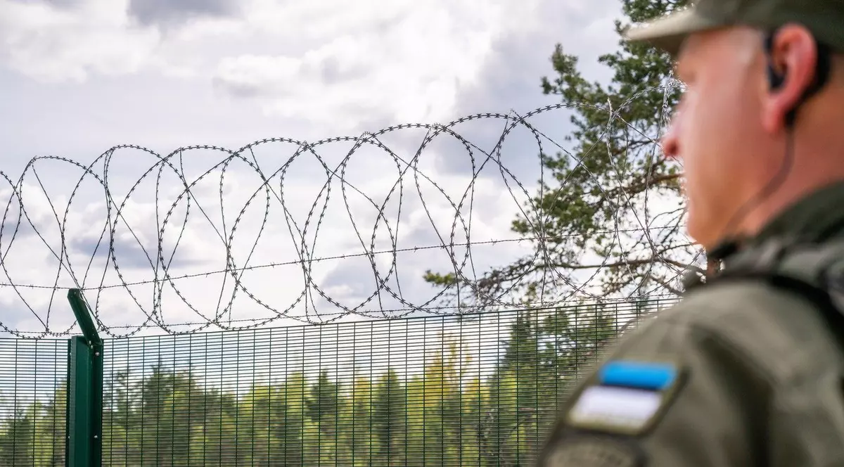 Un polițist eston de frontieră la granița cu Rusia. Imagine cu caracter ilustrativ Foto: Profimedia