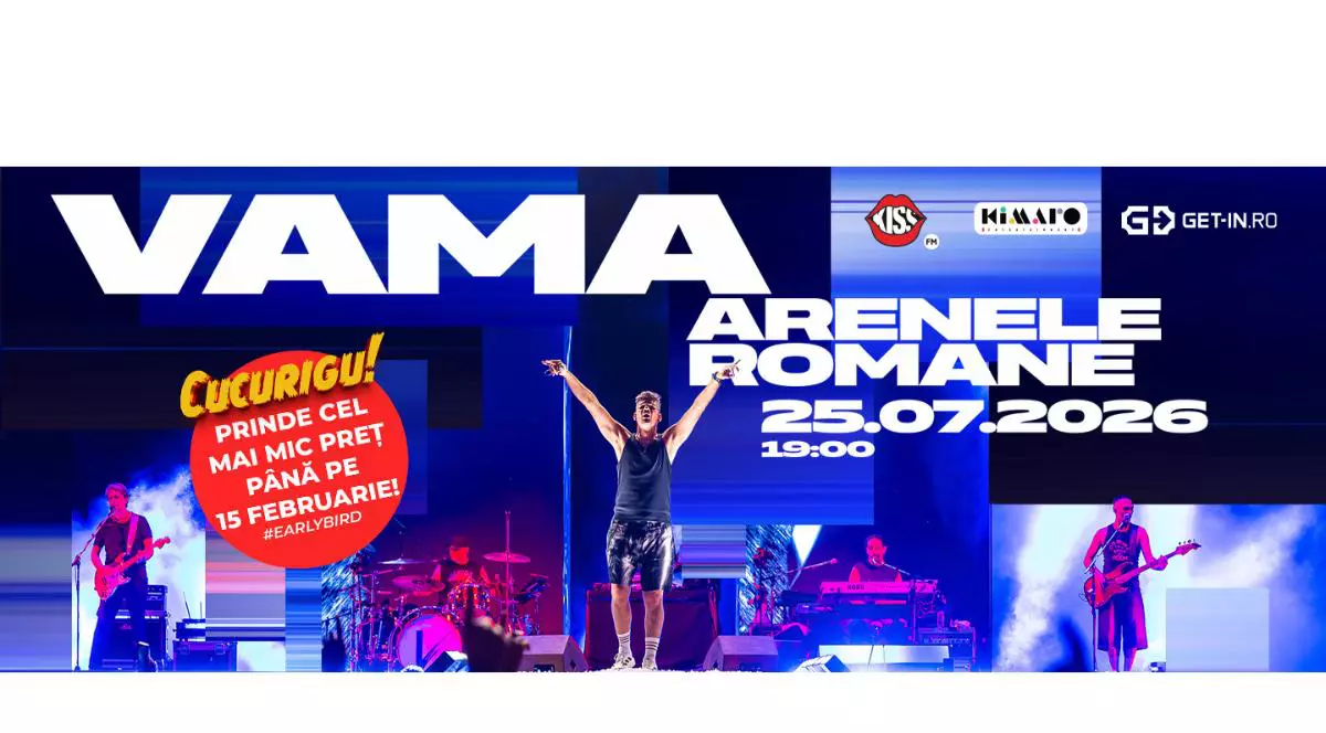 KIMARO Entertainment prezintă: VAMA – Live la Arenele Romane