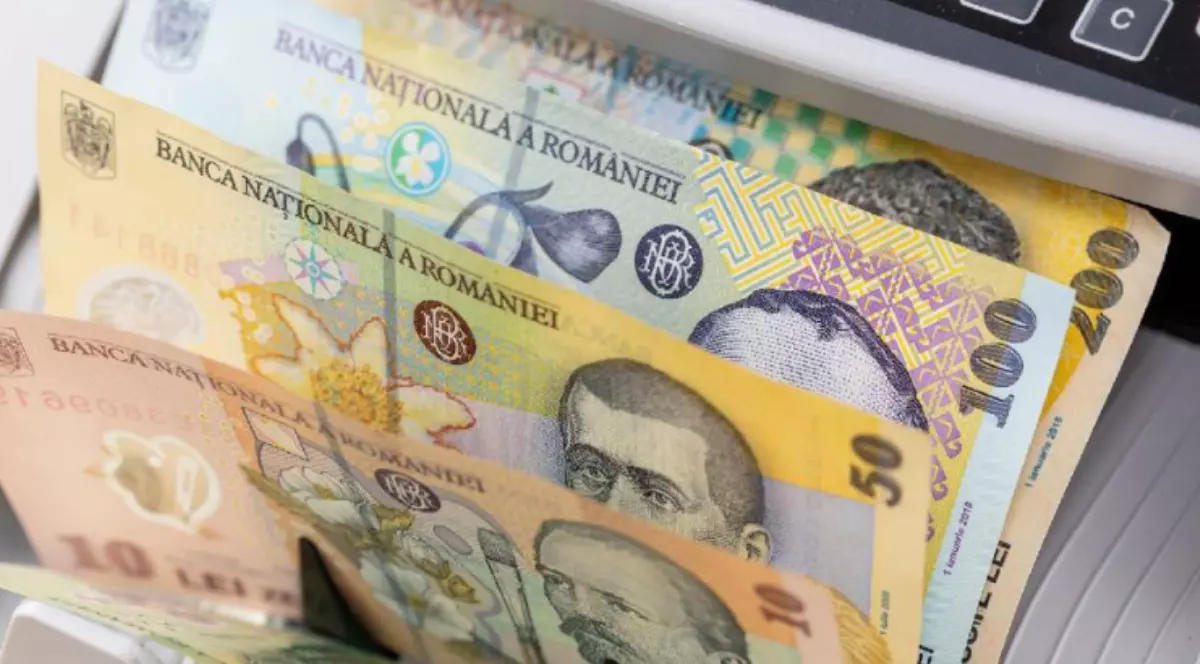 Mai multe bancnote de lei.