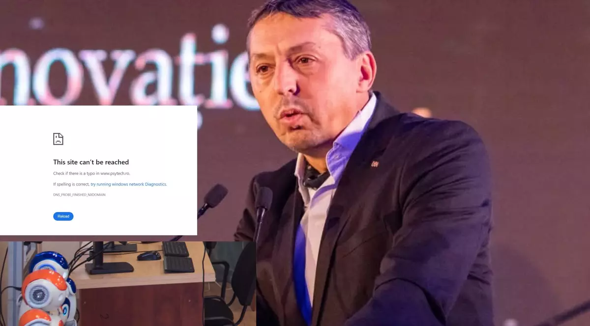 montaj foto Daniel David și imagini ale produselor de cercetare de la UBB