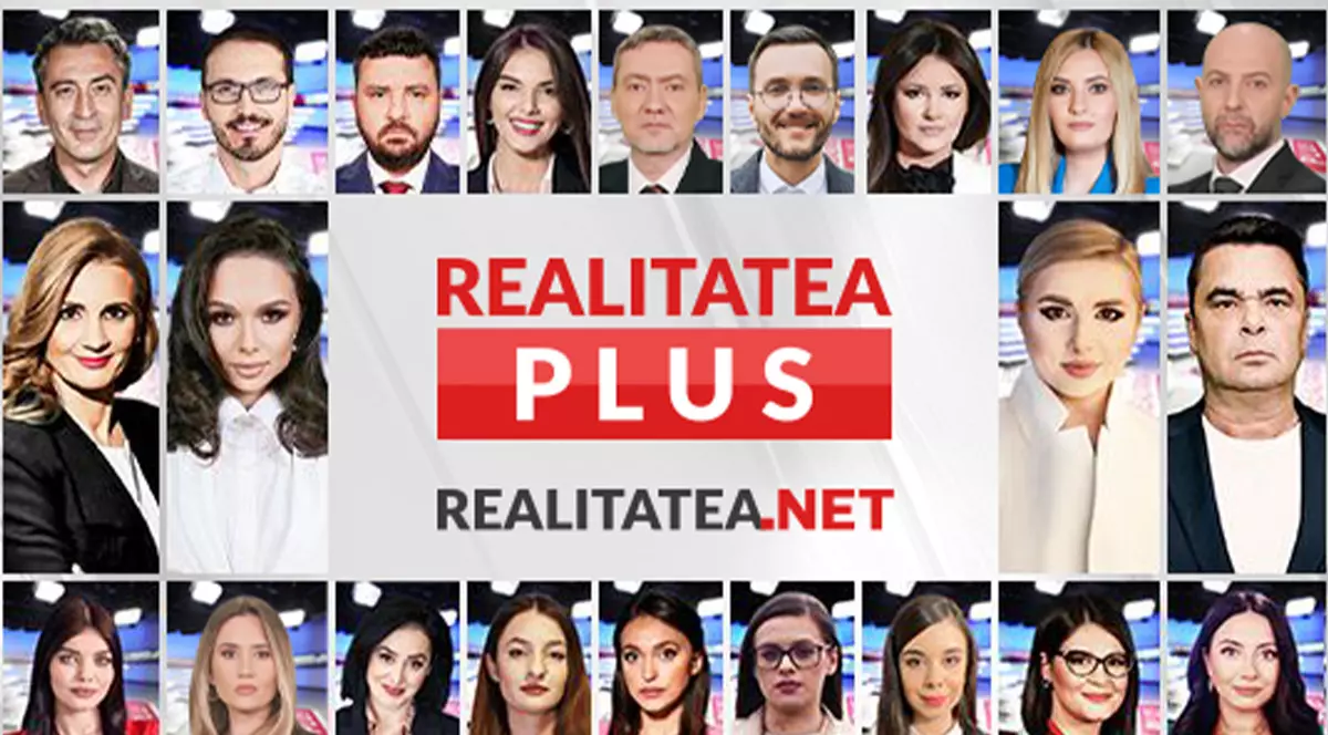Colaj de fotografii cu angajatii Realitatea Plus.