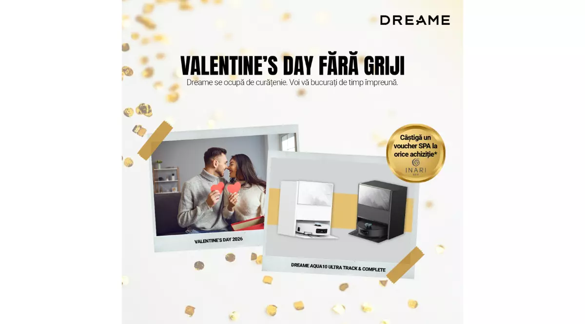 Valentine’s Day relaxat cu Dreame: când praful dispare, doar dragostea plutește în aer