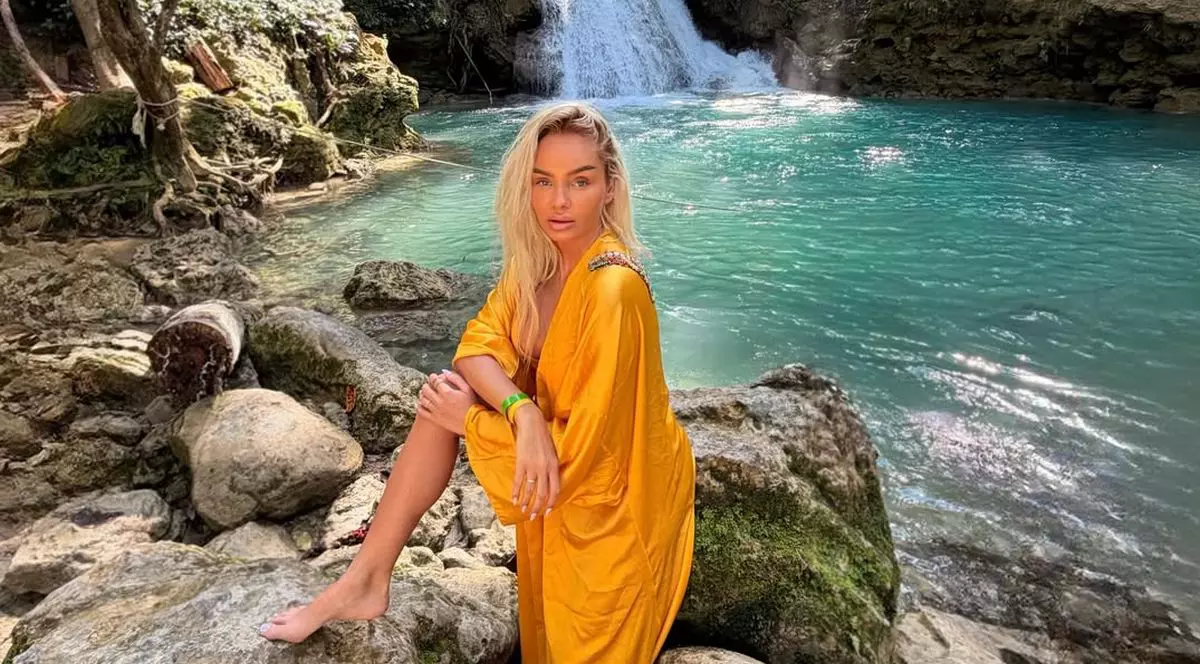 Maria Constantin în vacanța din Jamaica