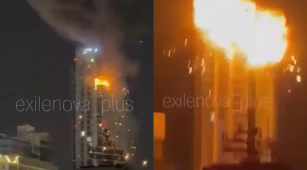 O dronă iraniană a intrat într-un bloc turn din Bahrain.