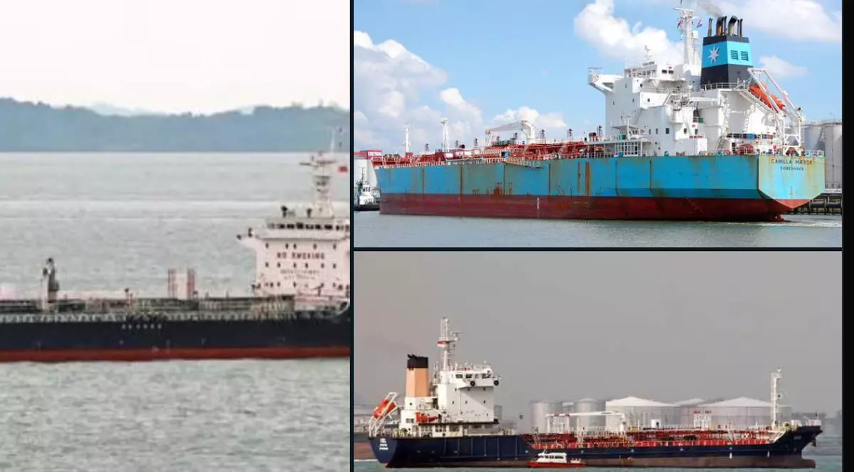 Petroliere din flota fantomă sechestrate de India Captură X @Maks_NAFO_FELLA