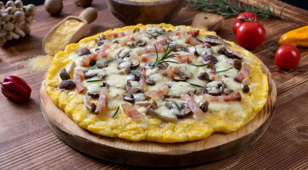 Cum să faci pizza cu blat de mămăligă - reţete
