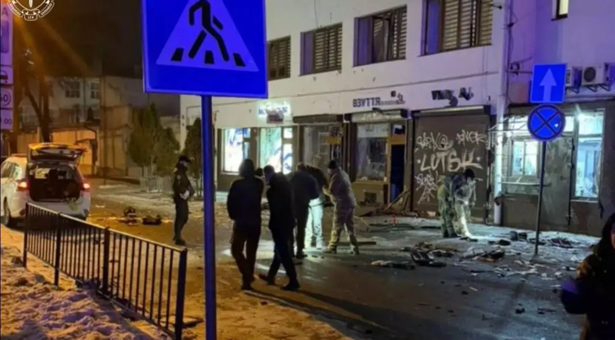 Zona din Liov, Ucraina, unde a avut loc un presupus atac terorist, 22 februarie 2026