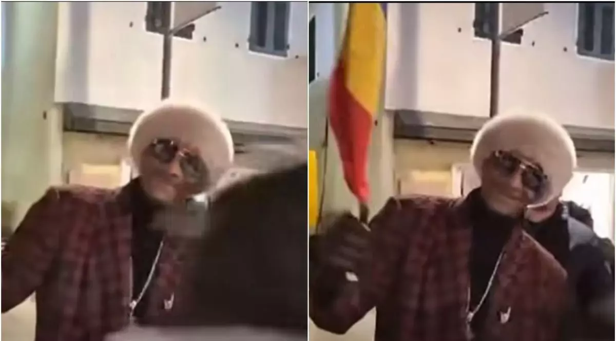 În ambele imagini este rapperul american Snoop Dogg care flutură steagul României la Jocurile Olimpice de iarnă Milano-Cortina 2026, spunând că este român