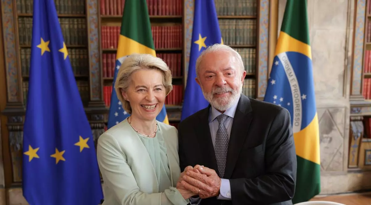 Ursula von der Leyen si presedintele Braziliei Luiz Inácio Lula da Silva