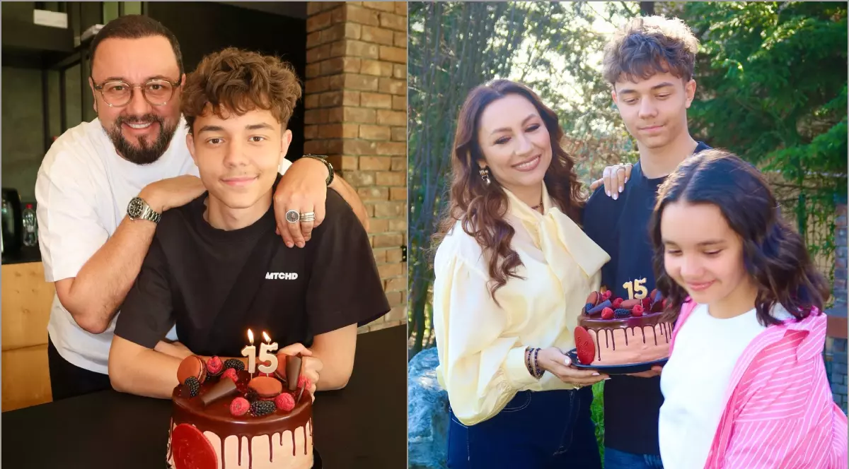 David Măruță a împlinit 15 ani. Eva Măruță, Cătălin Măruță și Andra Măruță i-au fost alături
