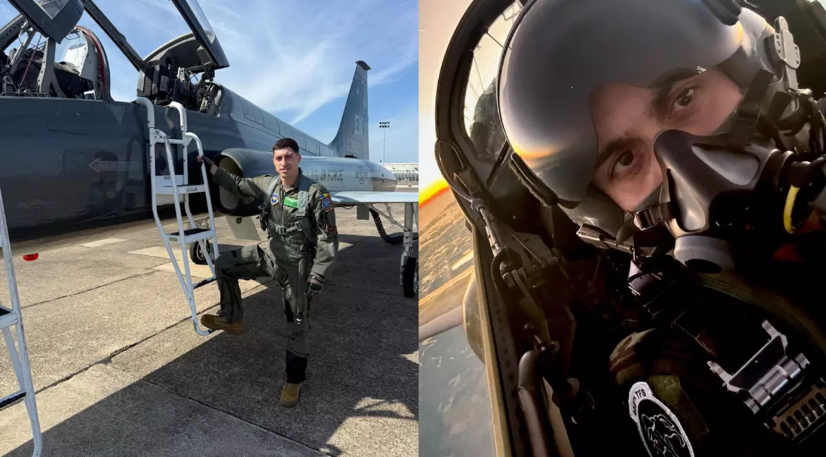Claudiu Fușaru, ofițer al Forțelor Aeriene Române, este cel mai tânăr instructor de zbor din NATO