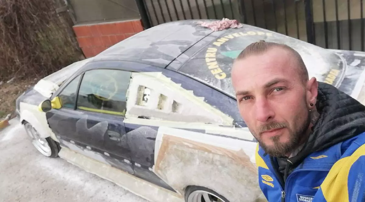 Cristian Perțe, zis Schully și mașina sa