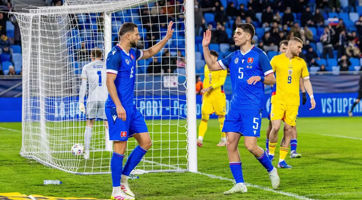 Imagine din meciul amical Slovacia-România. Foto: Profimedia