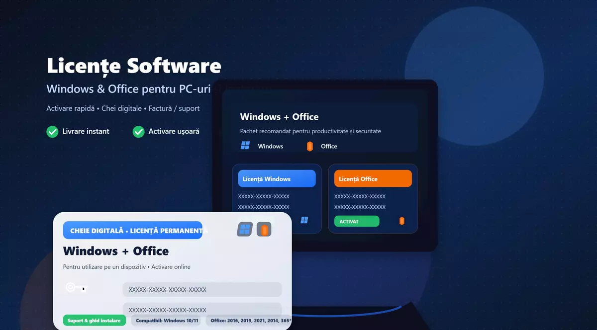 LicenteBusiness.ro: licențe pentru Windows 11 și Microsoft Office 2021/2024 Pro Plus