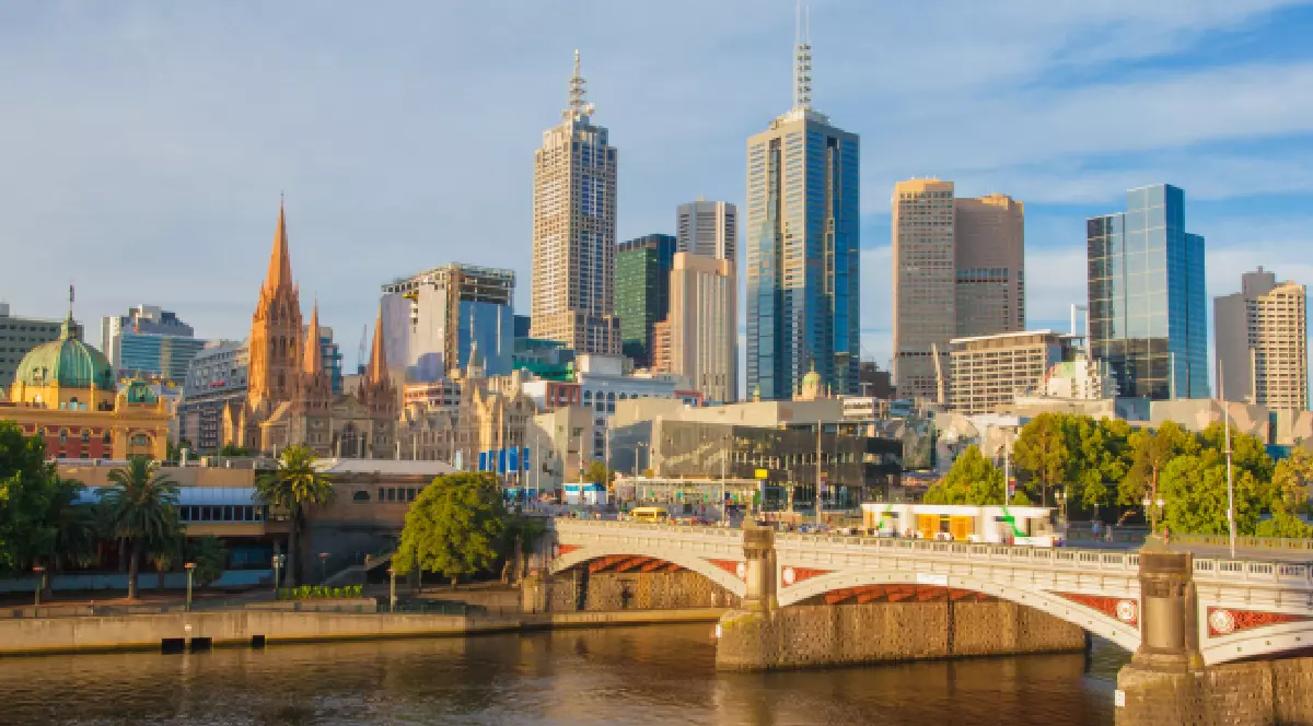 Melbourne este capitala statului federal Victoria din Australia