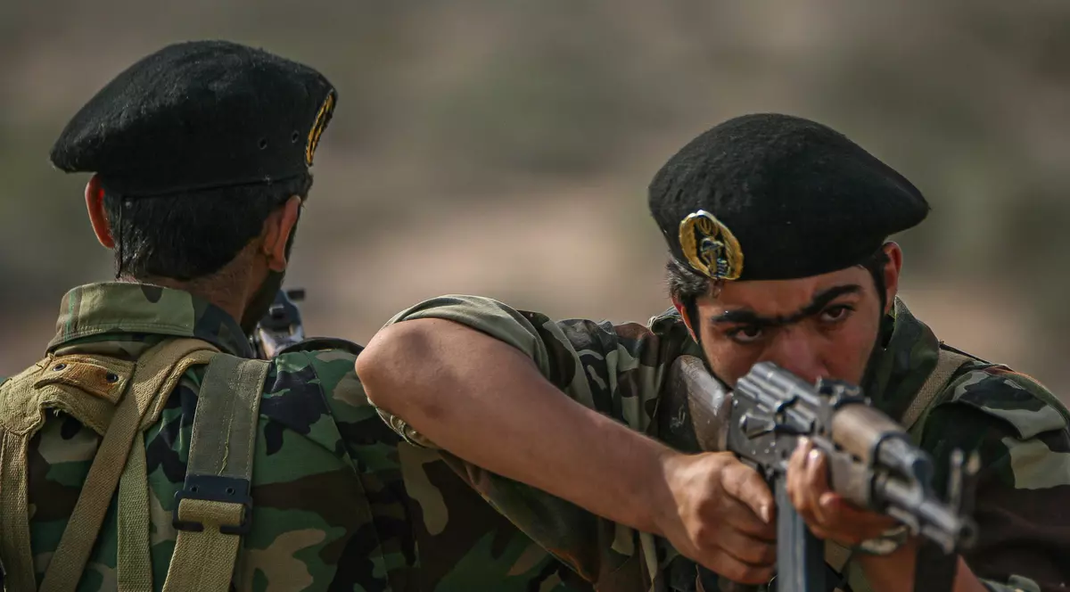 Membri ai Gardienilor Revoluției surprinși în timpul unui antrenament. Imagine cu caracter ilustrativ Foto: Imago