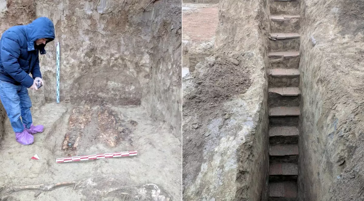 Necropolă romană cu 34 de morminte sub un spital din Constanța