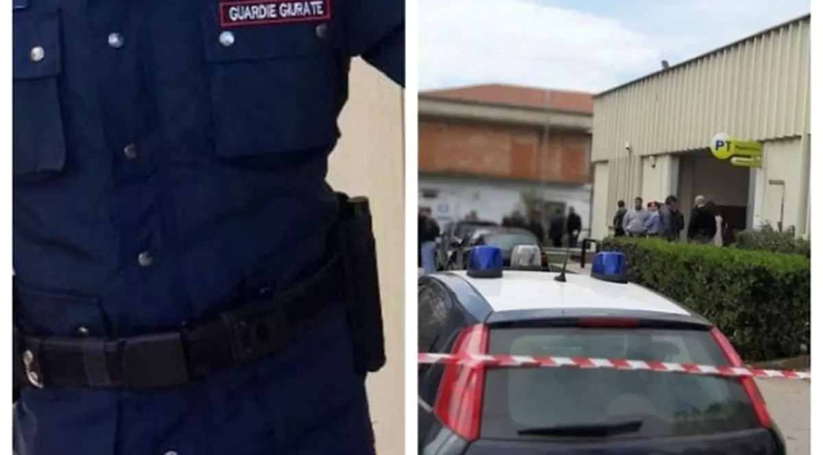 Un jaf de la oficiul poștal din Voghera, Italia, poliția a sosit la fața locului
