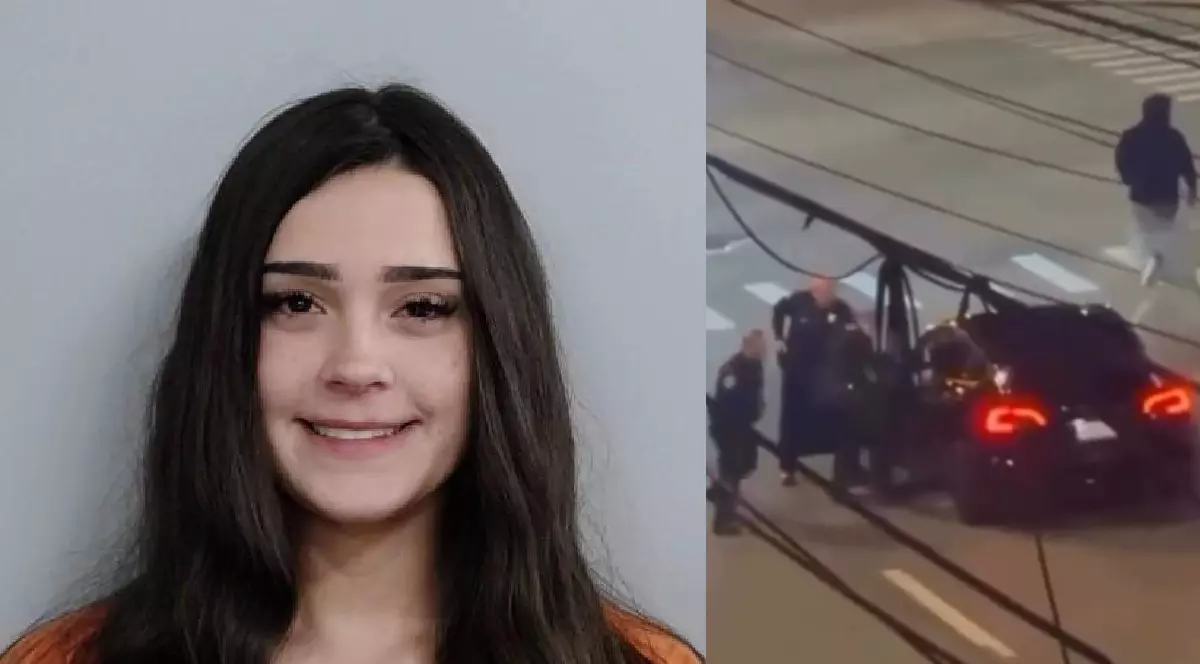 O studentă de 20 de ani a intrat cu mașina într-o mulțime.