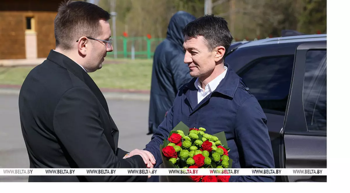 Alexandru Bălan în momentul sosirii în Belarus Captură Belta