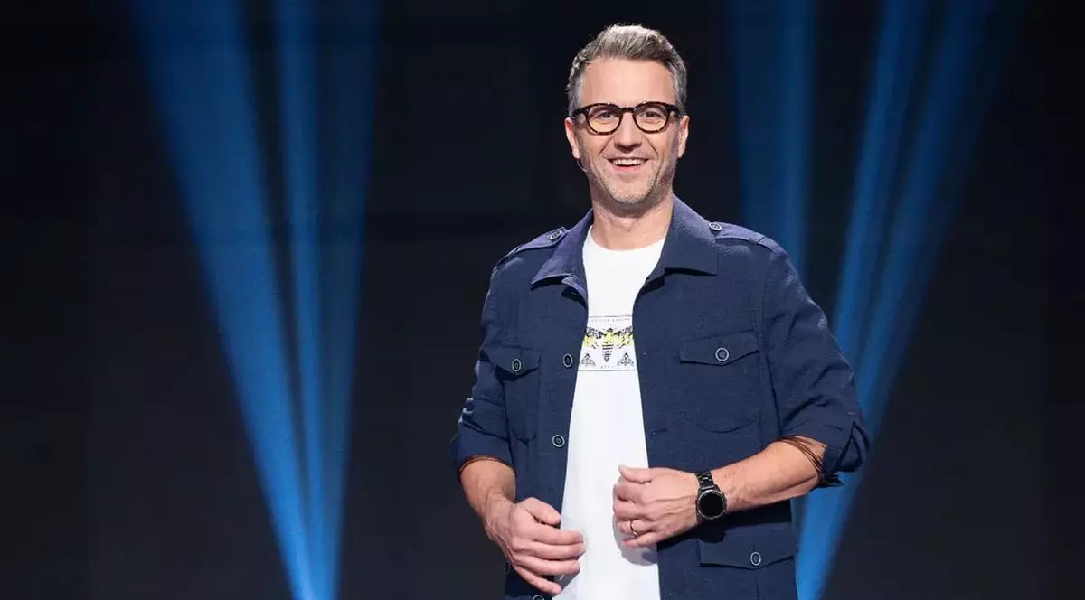Andi Moisescu la „Românii au talent”, emisiune difuzată de PRO TV