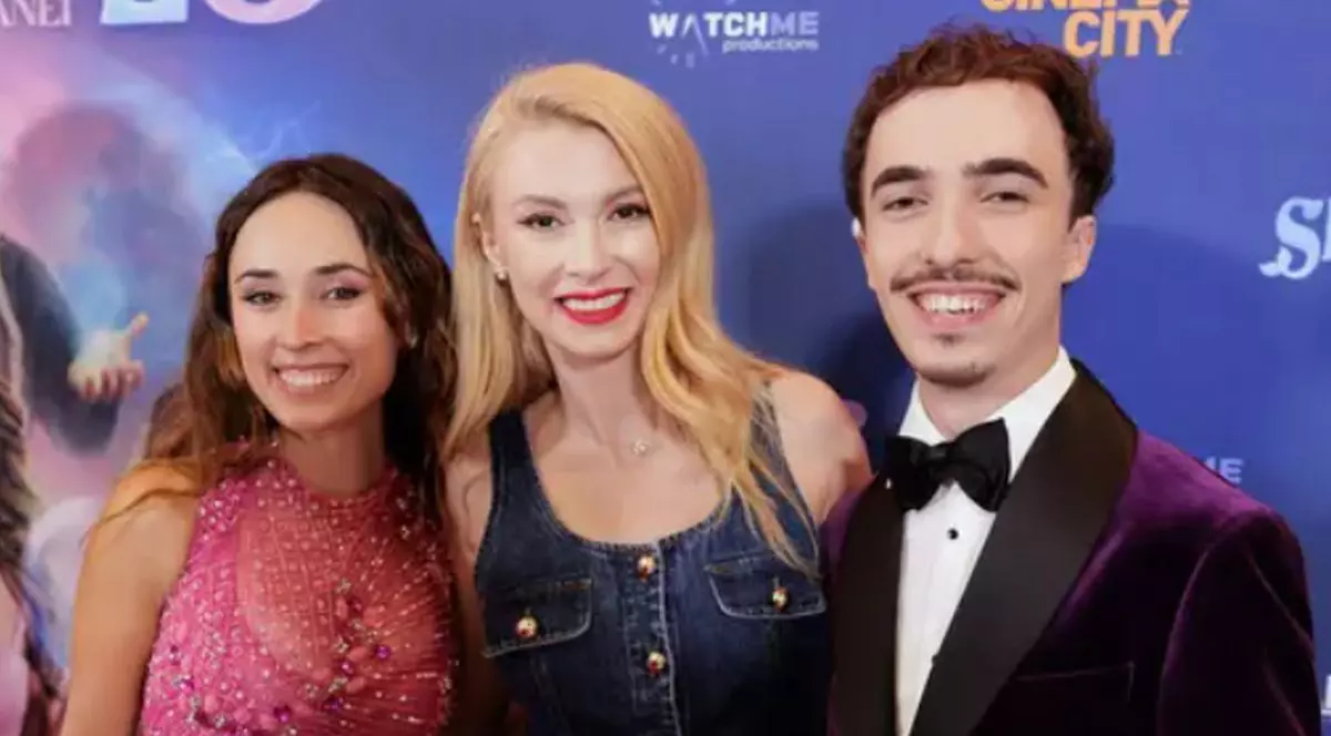 Andra Gogan, Andreea Bălan și Răzvan Gogan la premiera filmului „Sirenele”