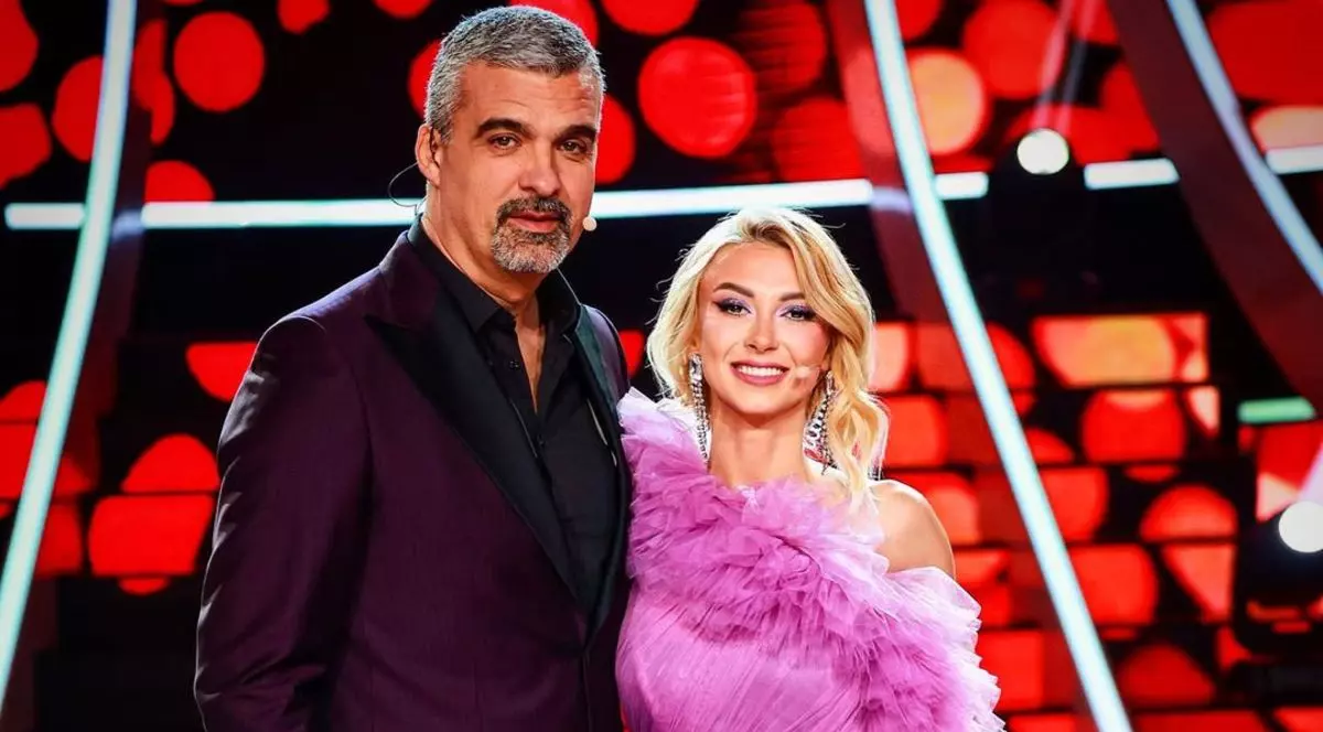 Aurelian Temișan și Andreea Bălan la „Te cunosc de undeva”, emisiune difuzată de Antena 1