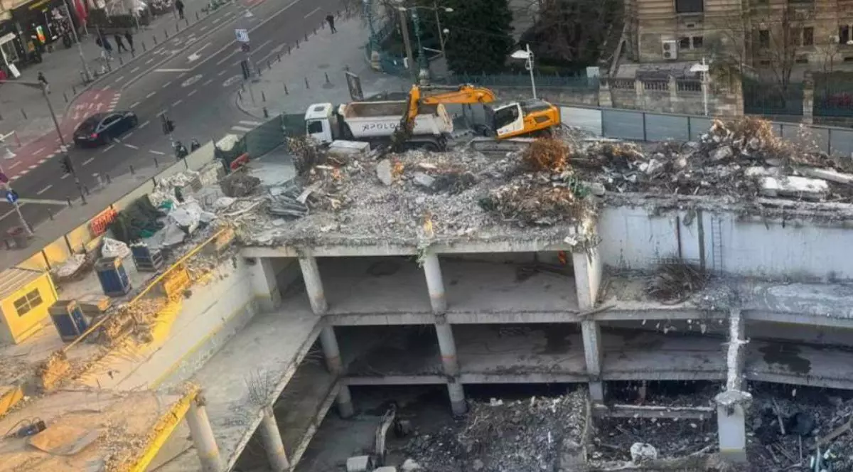 fosta clădire bancorex, bucurești, calea victoriei, demolată, aprilie 2026