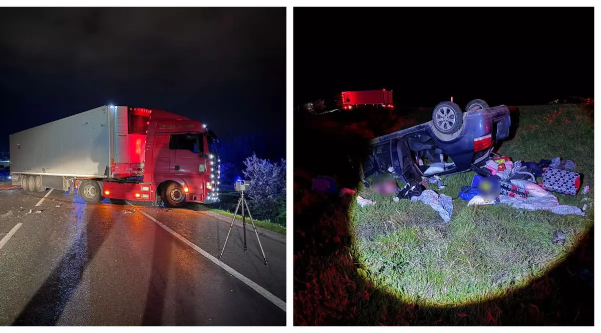 Colaj accident pe centura de nord a Craiovei.