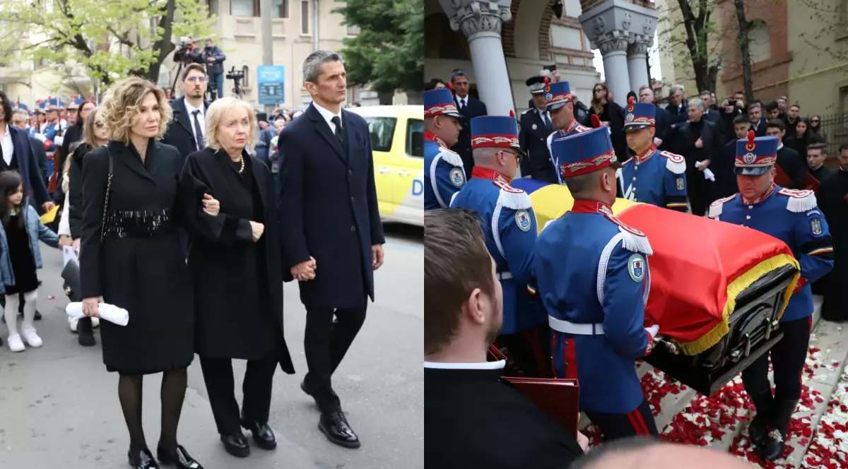 Familia îl conduce pe ultimul drum pe Mircea Lucescu