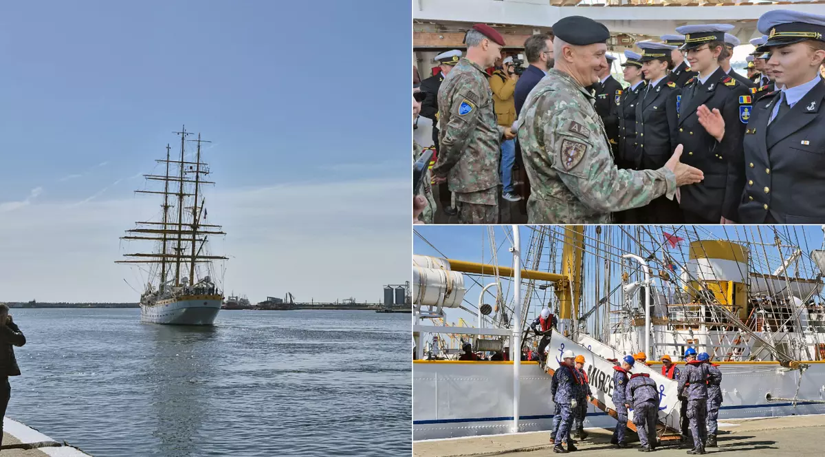 Nava-școală Mircea a plecat în dimineața zilei de joi, 16 aprilie, din portul militar Constanța, într-un marș internațional de instrucție, cu durata planificată de cinci luni