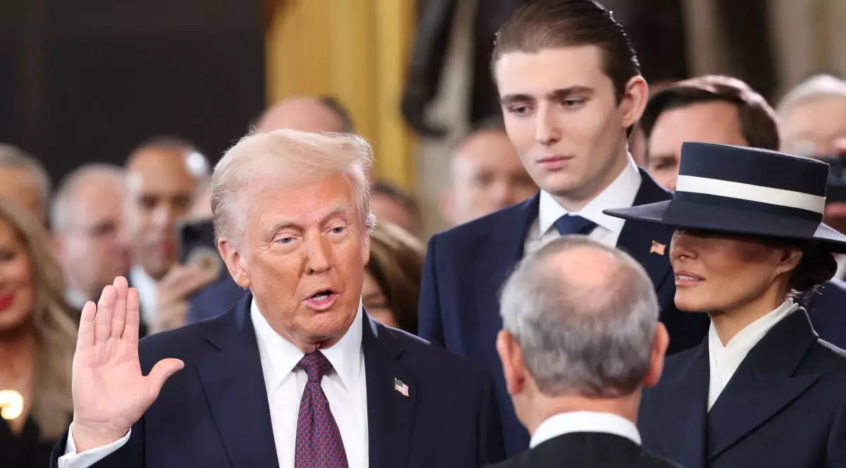 Donald Trump depune jurământul de investire în funcția de președinte al Statelor Unite, 20 ianuarie 2025