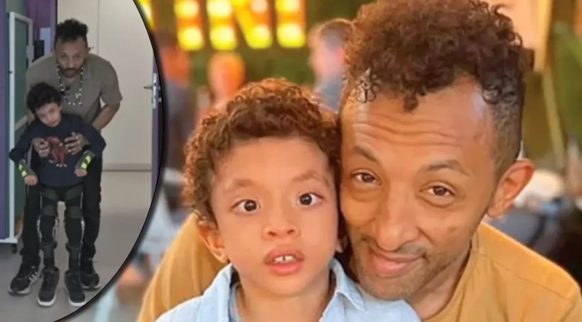 Leon, fiul lui Kamara Ghedi, a făcut primii pași după operația din Polonia