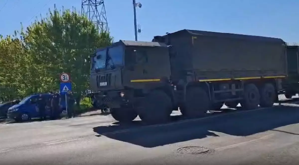 Echipajele MApN intervin la Galați, unde s-a prăbușit o dronă rusească