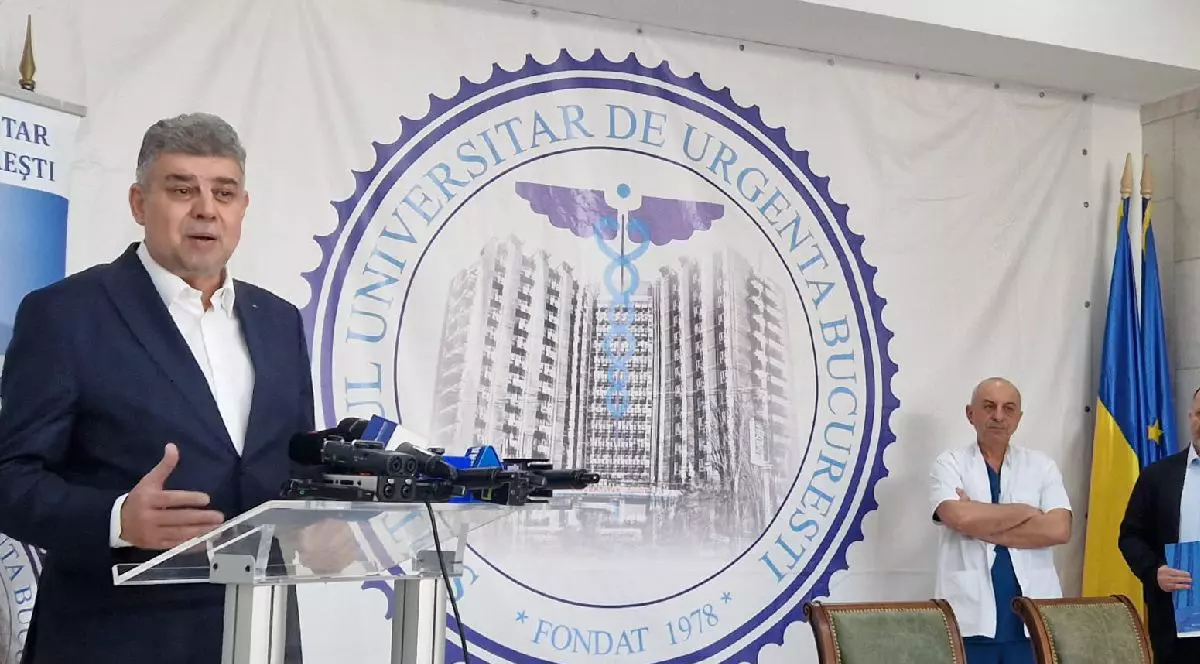 Marcel Ciolacu la Spitalul Universitar de Urgenta Bucuresti despre procesul Pfizer vaccinuri covid.