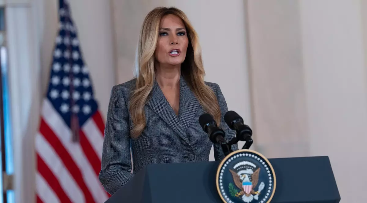 Melania Trump a citit joi, la Casa Albă, o declarație personală în scandalul Epstein Foto: Profimedia