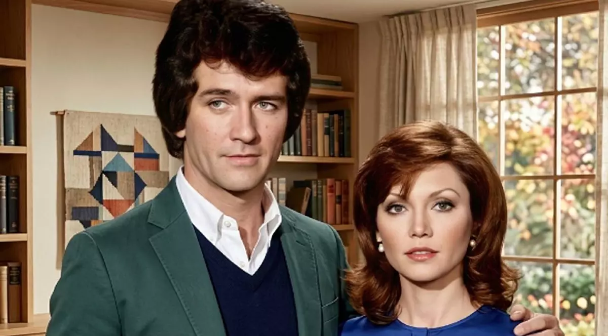 Pamela și Bobby în vila lor din serialul de succes Dallas