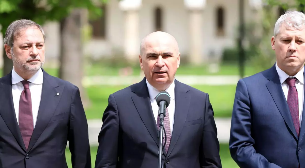 Ilie Bolojan a fost însoțit la consultările de la Palatul Cotroceni de Dan Motreanu și de Cătălin Predoiu, 22 aprilie 2026