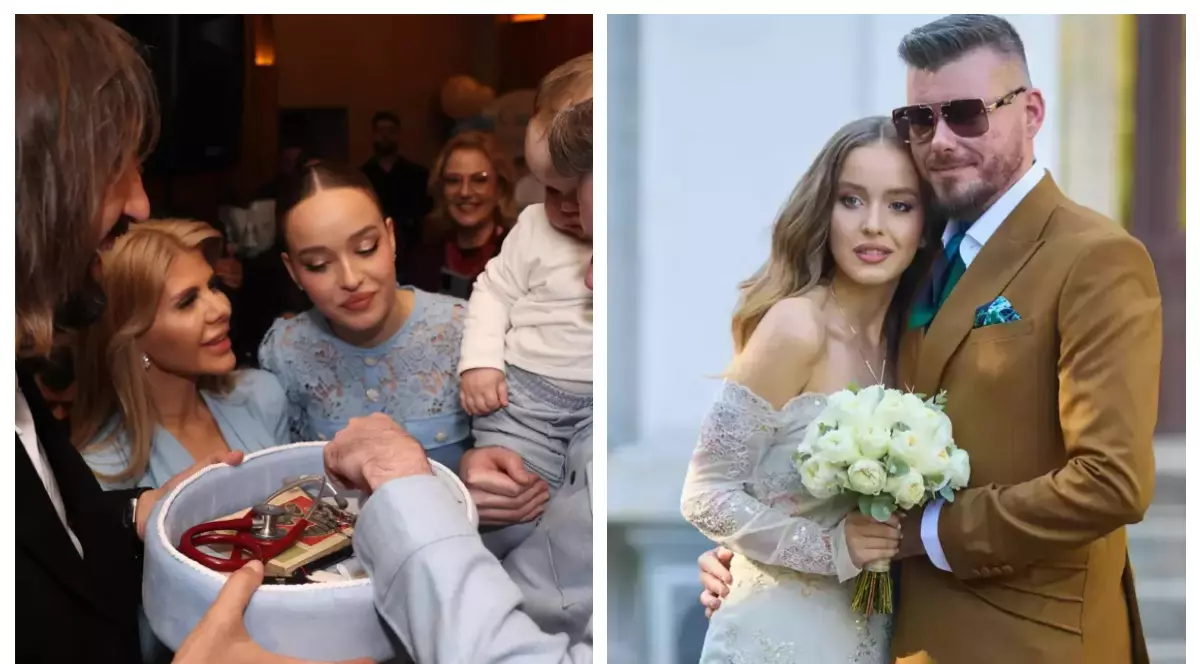 Raluca Moianu i-a tăiat moțul nepoțelului ei. Ce a ales Carol de pe tăviță. „Nașul Dan Alexa ne-a spus că a făcut cea mai bună alegere”