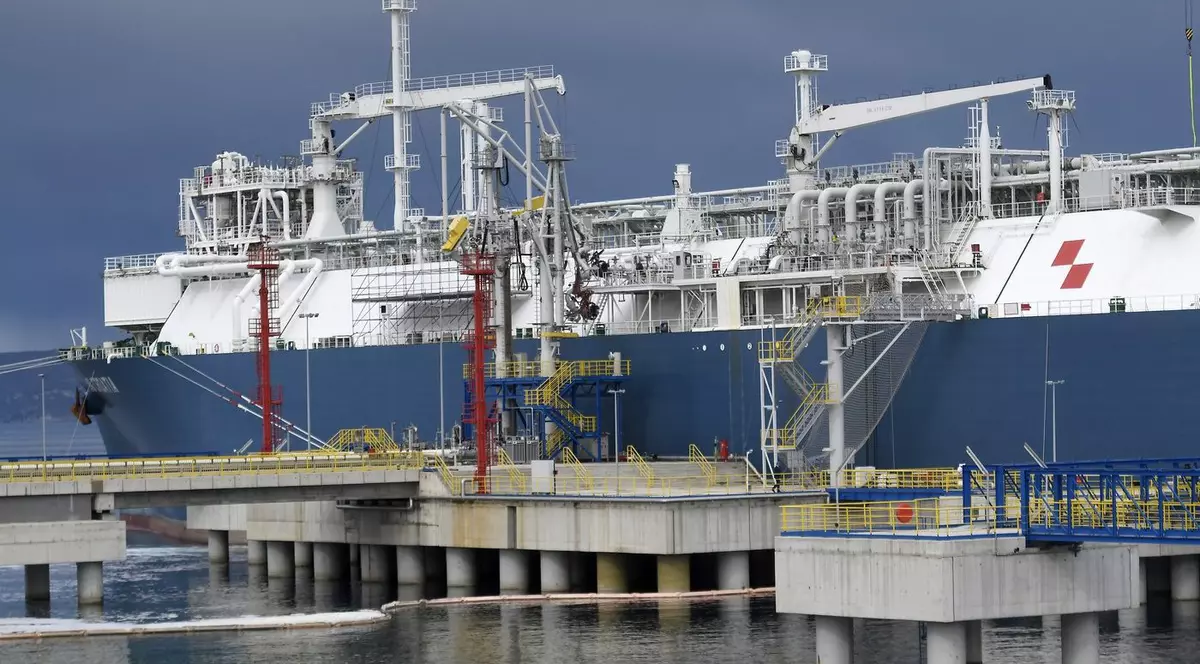 Terminalul de gaze naturale lichefiate de pe Insula Krk, Croația. Imagine cu caracter ilustrativ Foto: Profimedia