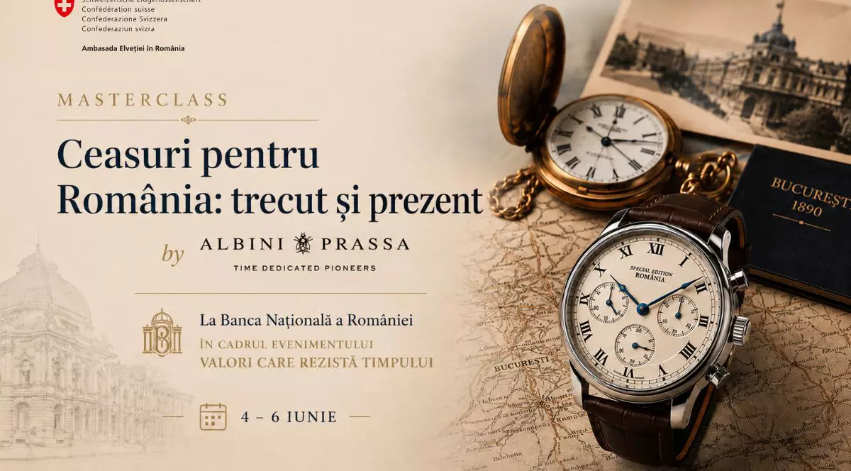 Masterclass Albini Prassa la „Valori care rezistă timpului” povestea ceasurilor create pentru România, spusă chiar în inima BNR