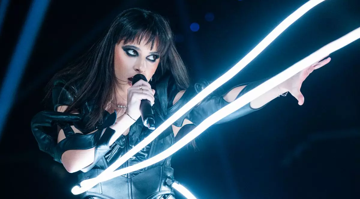 Rehearsal Images: Alexandra Căpitănescu performing Choke Me for Romania during the First Rehearsal at Wiener Stadthalle, Vienna 2026