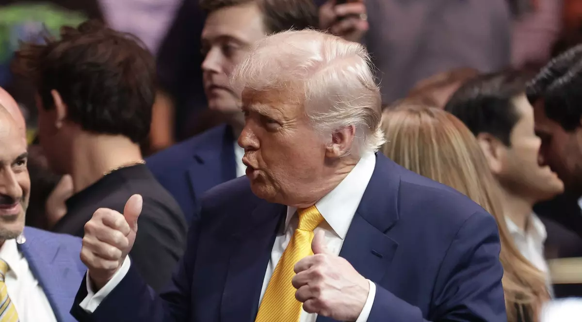 Donald Trump, la o gală UFC la Miami. Imagine cu caracter ilustrativ Foto: Hepta