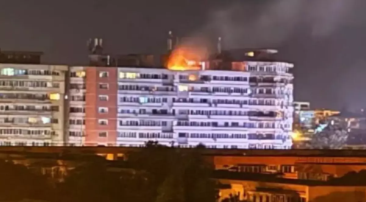 Drona s-a prăbușit pe un bloc de locuințe din Galați