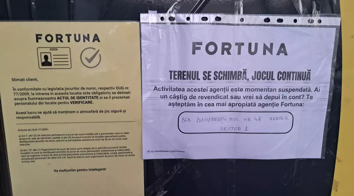 Anunțul despre situația la casa de pariuri Fortuna