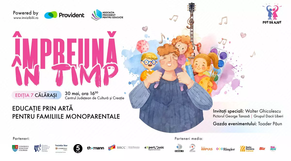 Familiile monoparentale, conectate prin artă în Călărași, în cadrul unui eveniment caritabil înainte de Ziua Internațională a Copilului