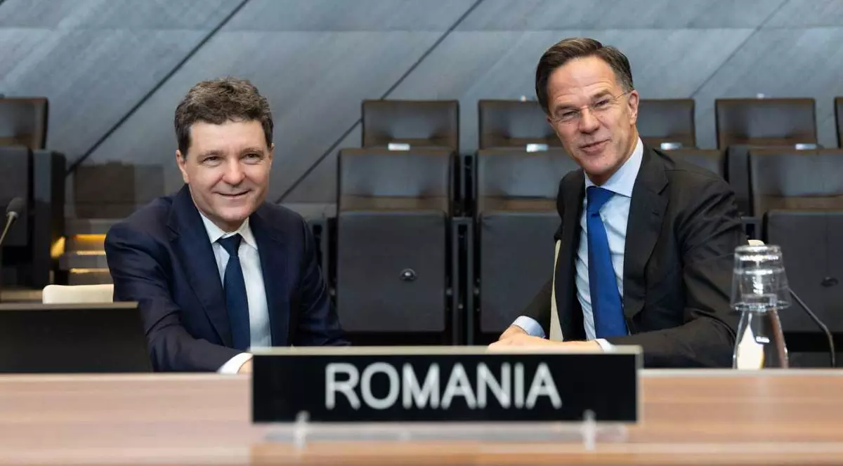 Nicușor Dan și Mark Rutte