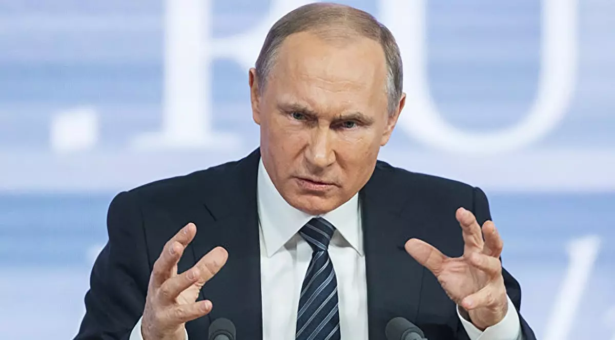 Vladimir Putin, nervos, se stramba si gesticuleaza