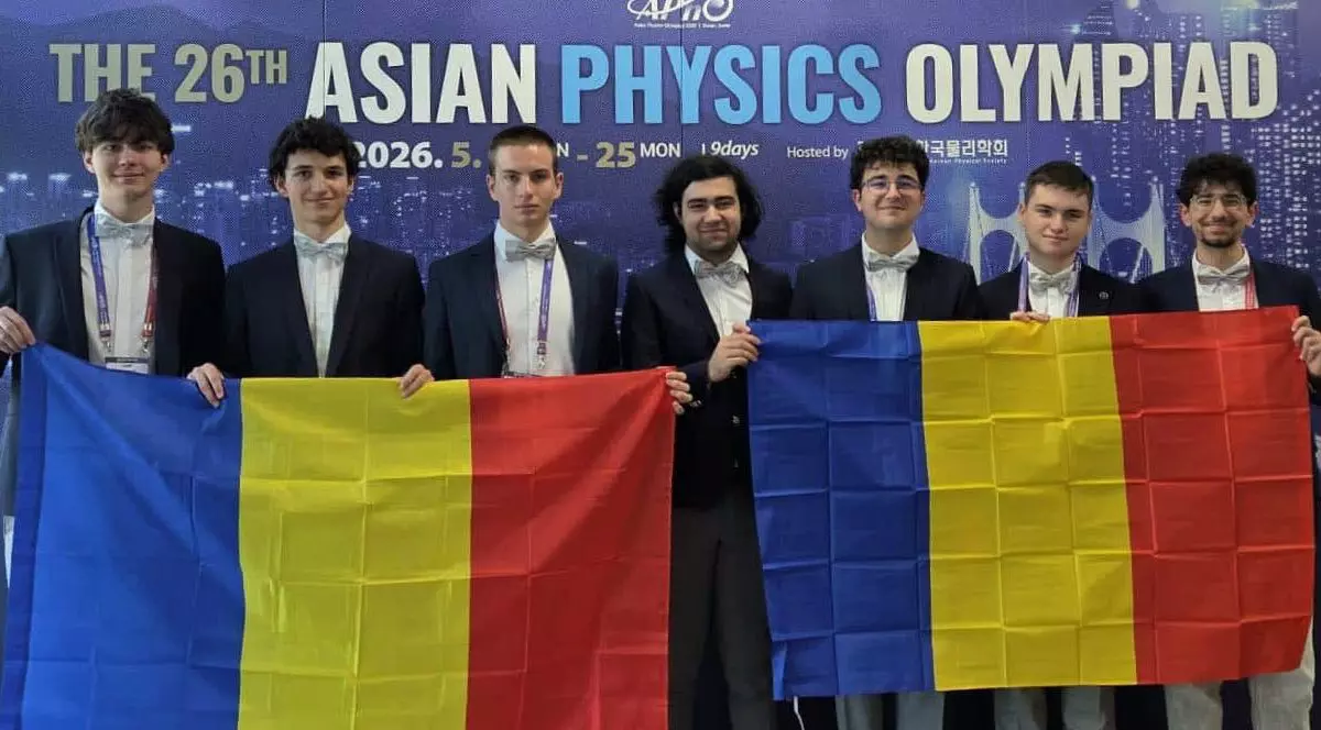 Șase medalii și o mențiune pentru lotul României la Olimpiada Asiatică de Fizică din Coreea de Sud. Foto Facebook Ministerul Educației